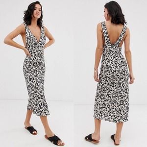 Free People Floral Printed Midi Dress NWT